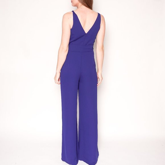 AMANDA UPRICHARD Sapphire Blue Lamar Jumpsuit NWT - Picture 5 of 7